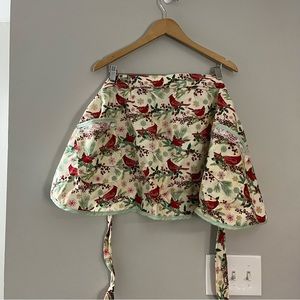 Handmade Apron Plus Size, 36-42” Waist, 18” Long, Pockets, Tie Back, Retro MCM